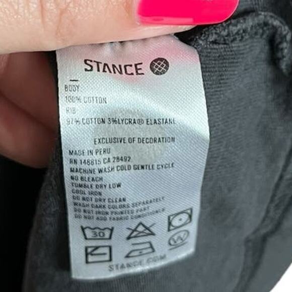 Stance Crew Tee bundle of 4 short sleeve shirts yellow black gray stripe small - Picture 6 of 7